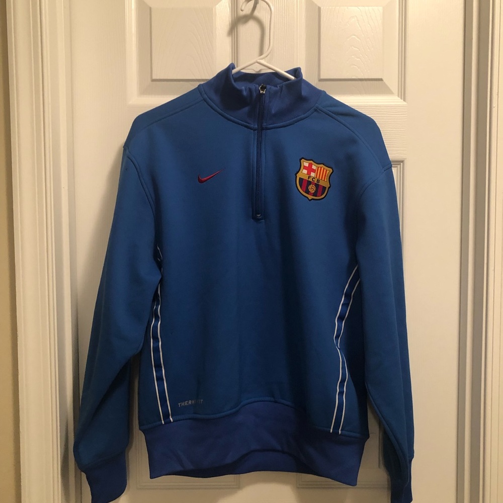 FC Barcelona Nike ThermaFit soccer sweater (S)